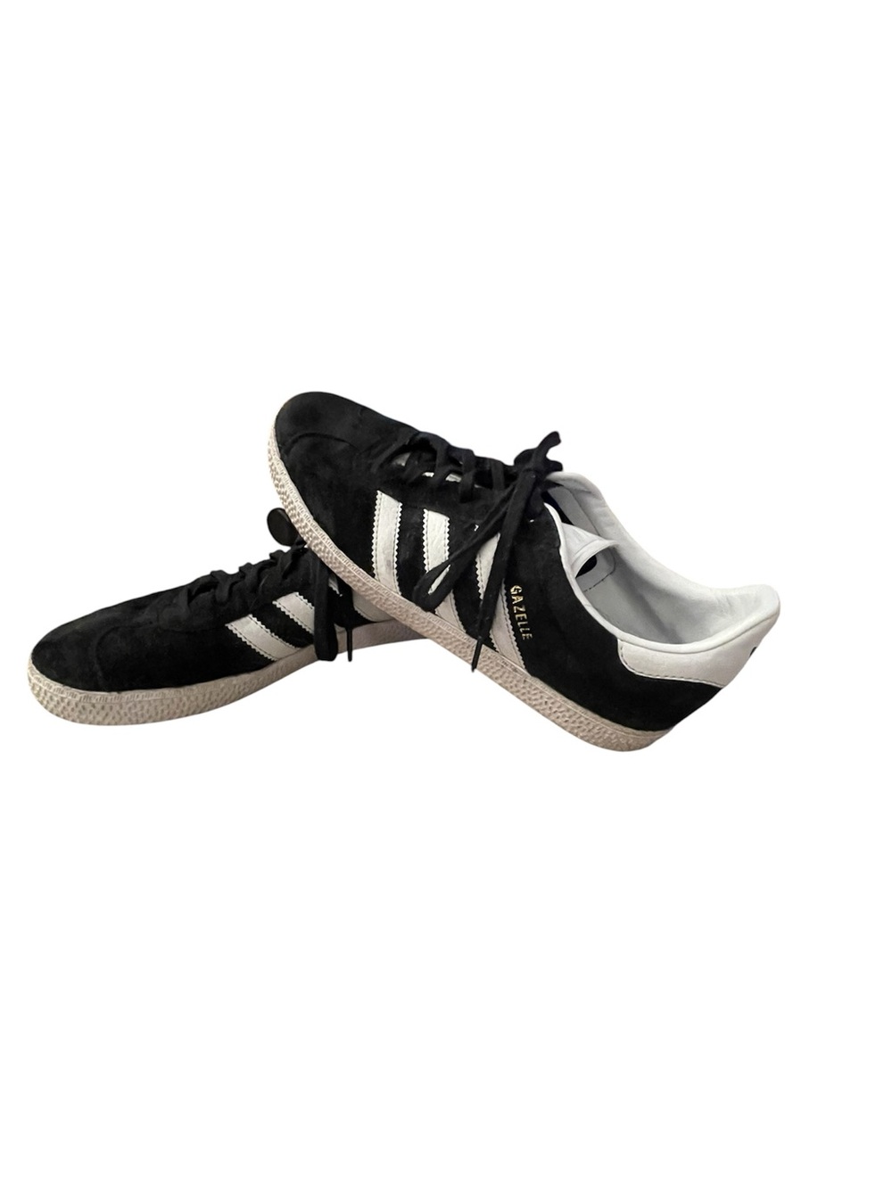 adidas Black and White Suede Gazelle Sneakers